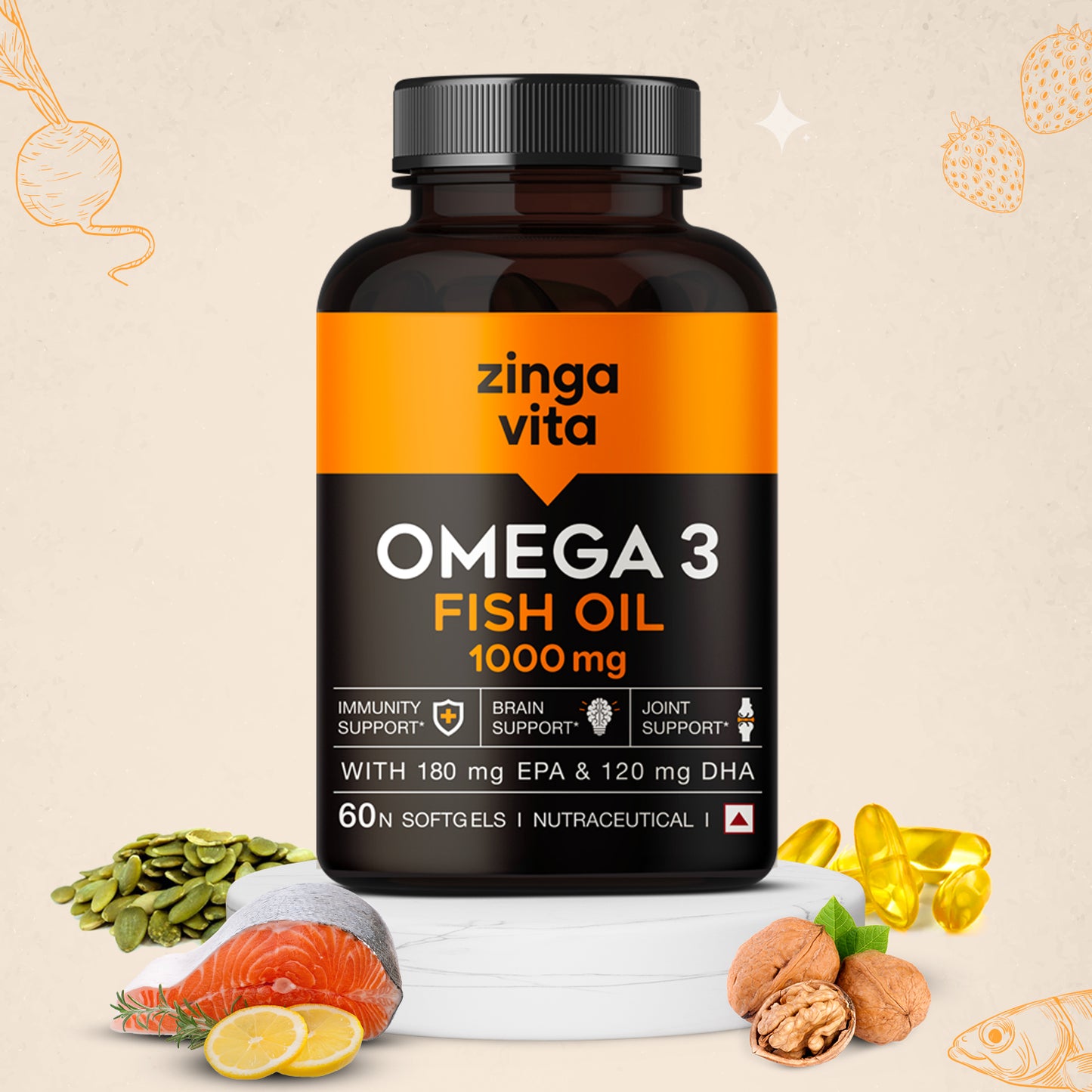 Omega-3 Fish Oil Softgels