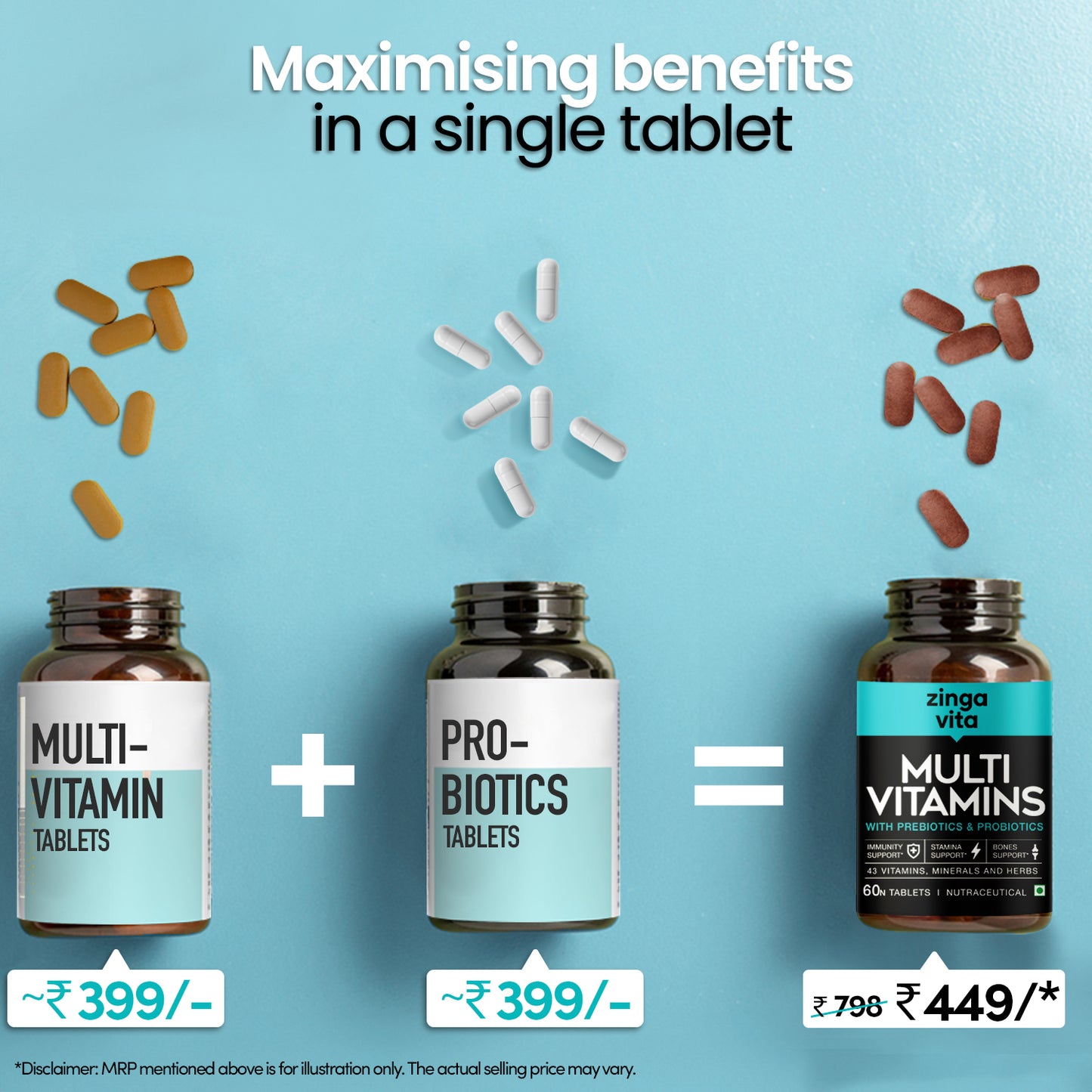 Multivitamins with Prebiotics & Probiotics