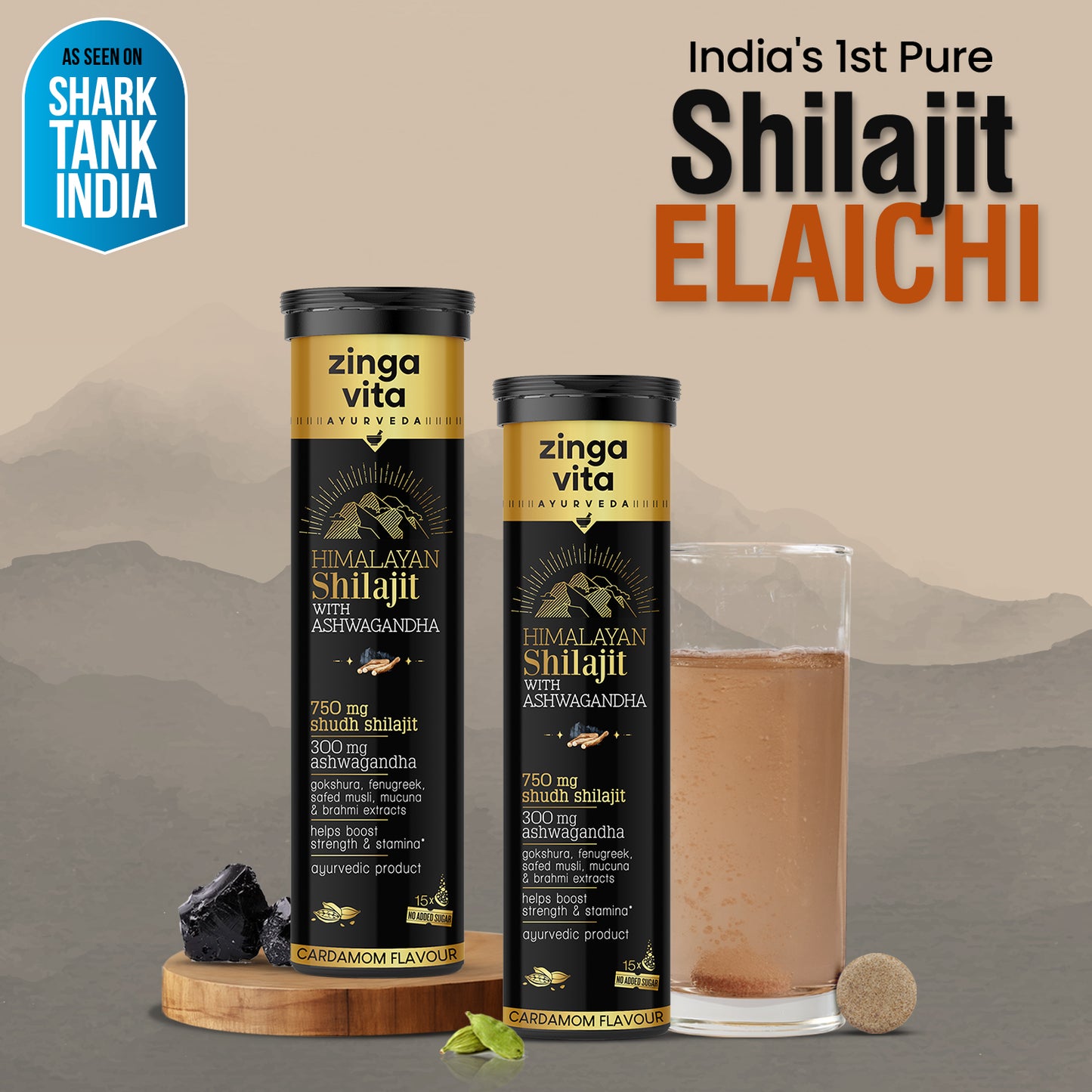 Pure Shilajit Effervescent with Ashwagandha