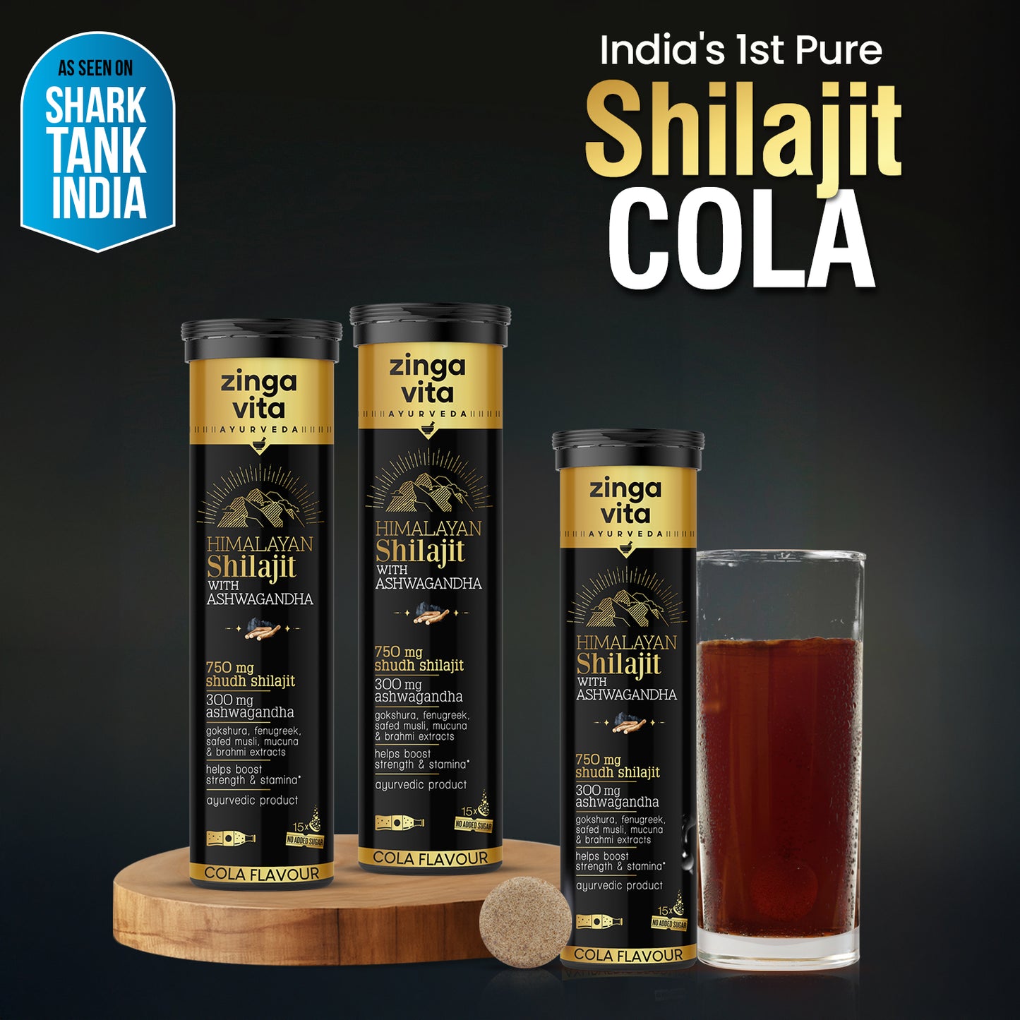 Pure Shilajit Effervescent with Ashwagandha