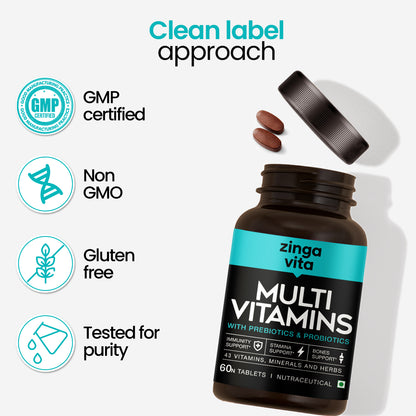 Multivitamins with Prebiotics & Probiotics