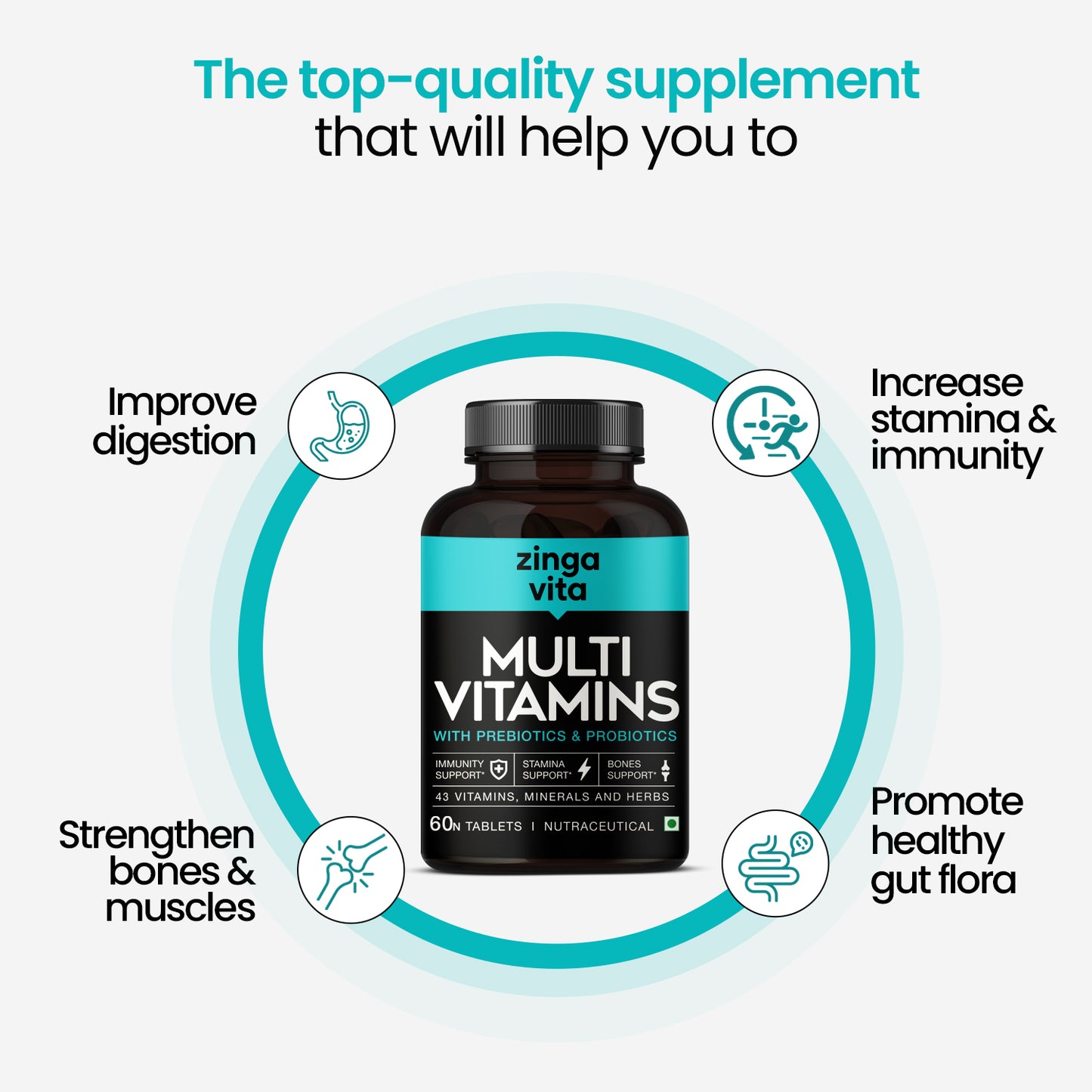 Multivitamins with Prebiotics & Probiotics