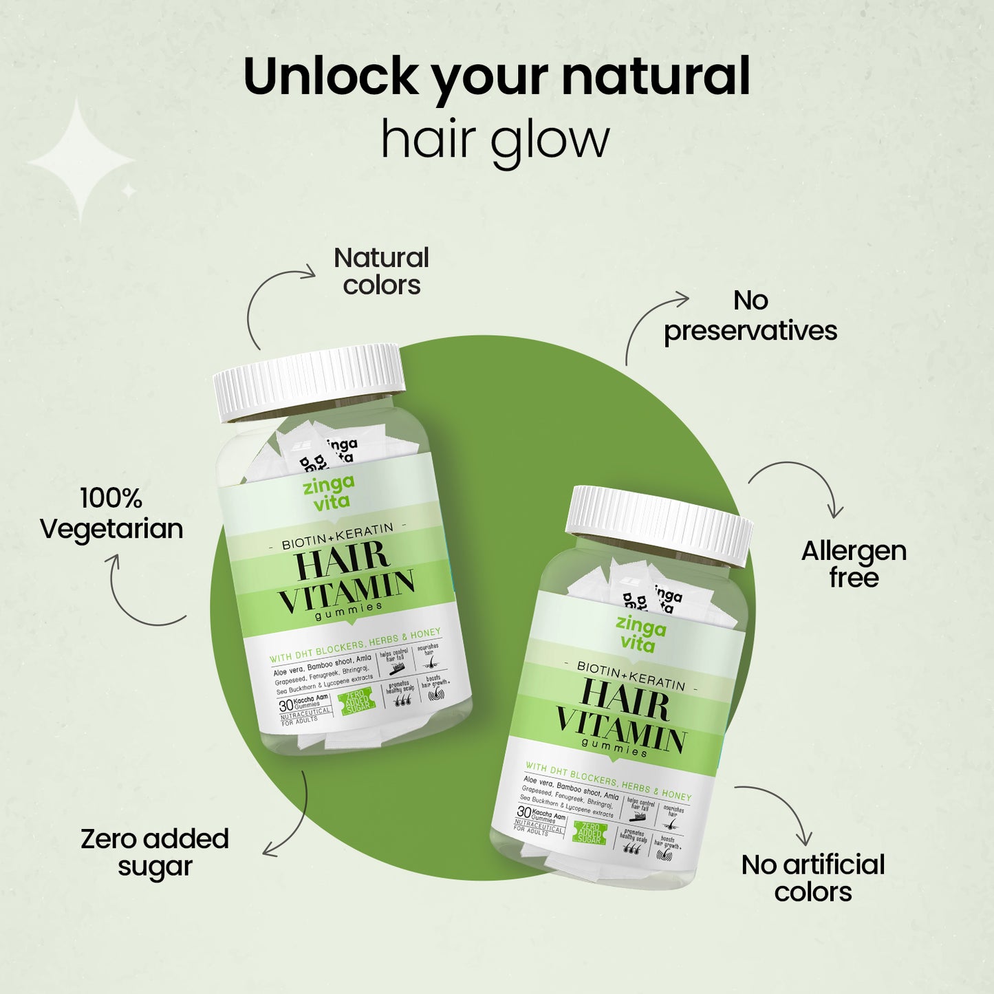 Keratin Hair Vitamin Gummies