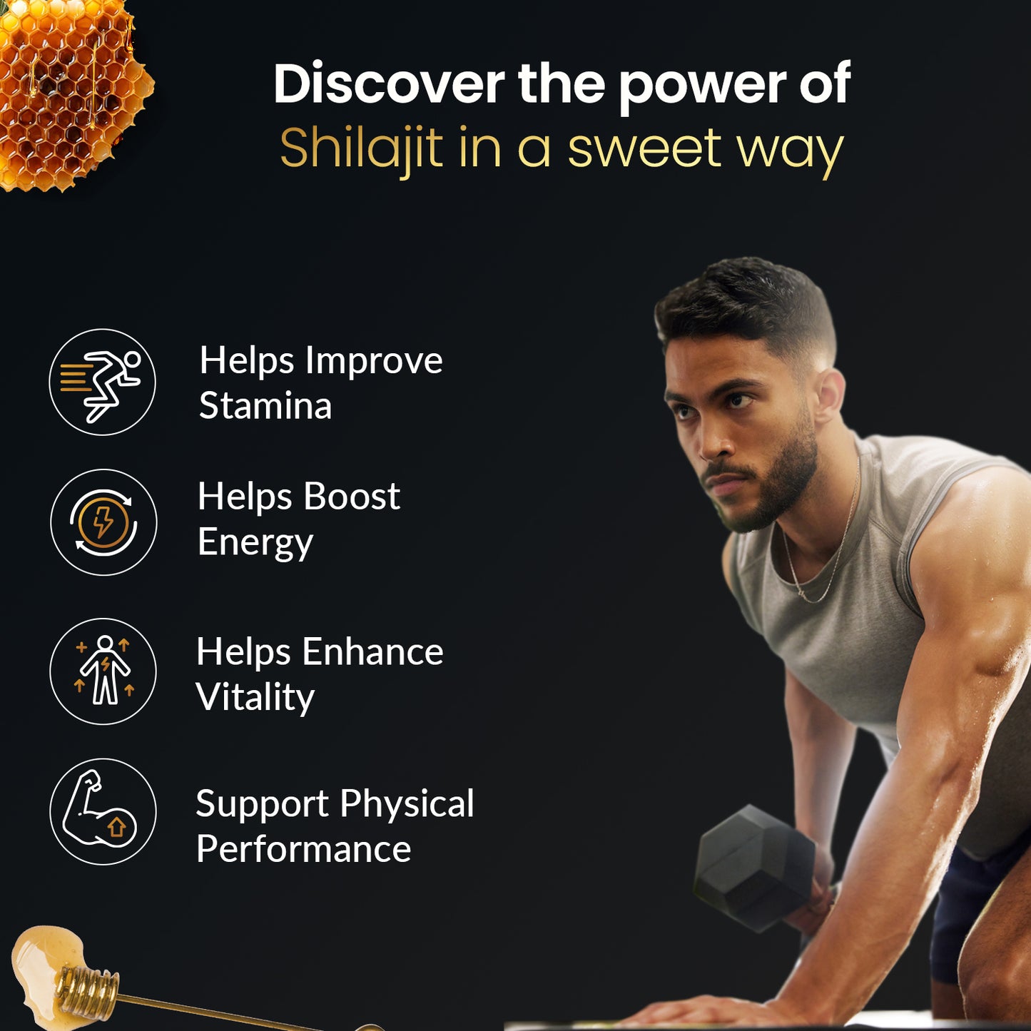 Pure Shilajit Honey Sticks