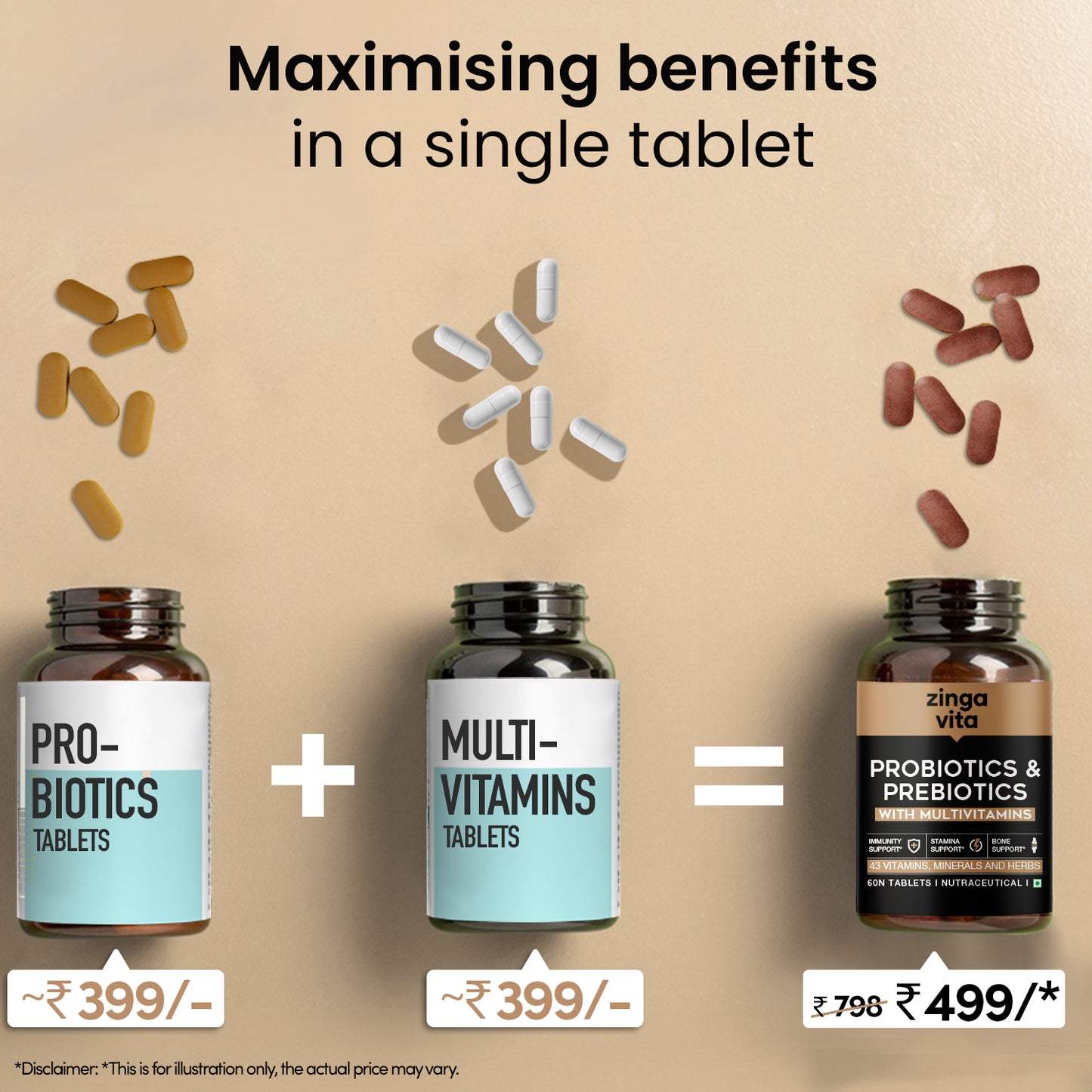 Multivitamins with Prebiotics & Probiotics