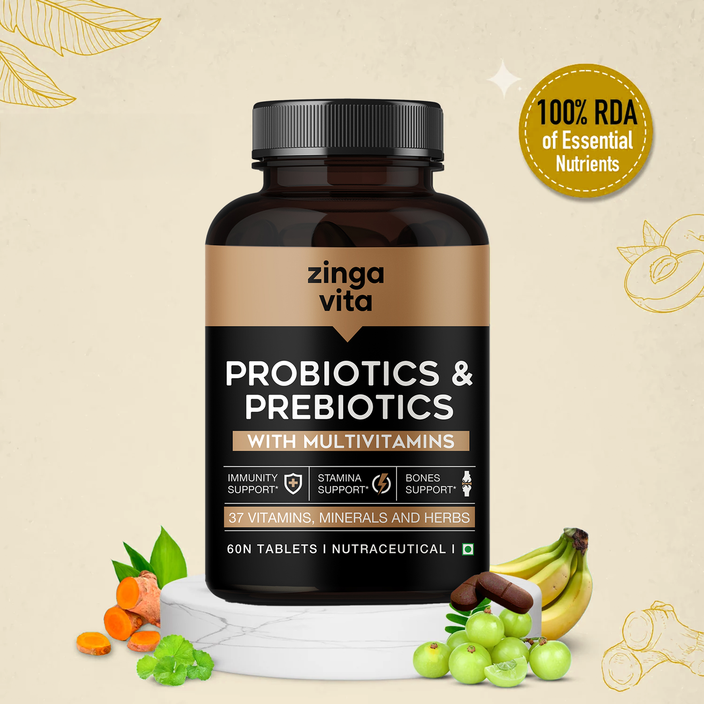 Multivitamins with Prebiotics & Probiotics