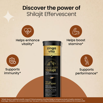 Pure Shilajit Effervescent with Ashwagandha