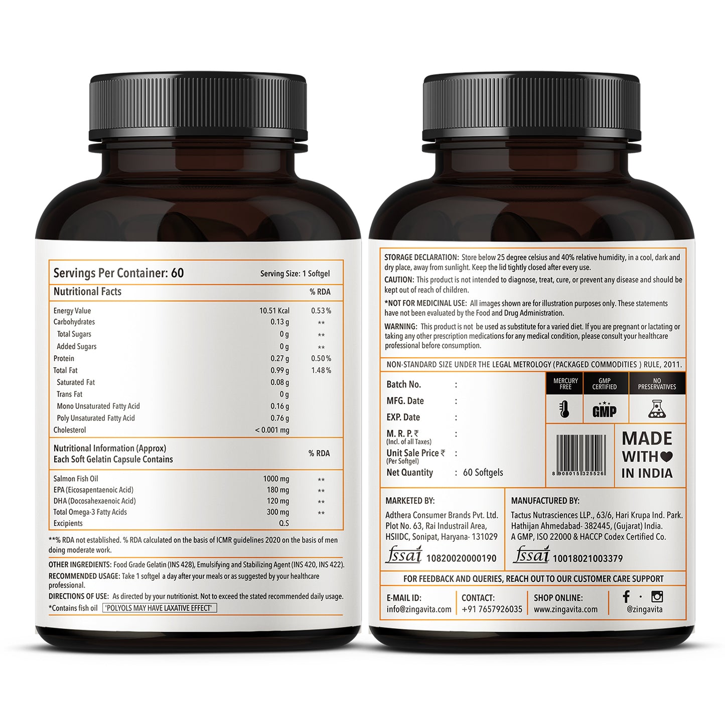 Omega-3 Fish Oil Softgels