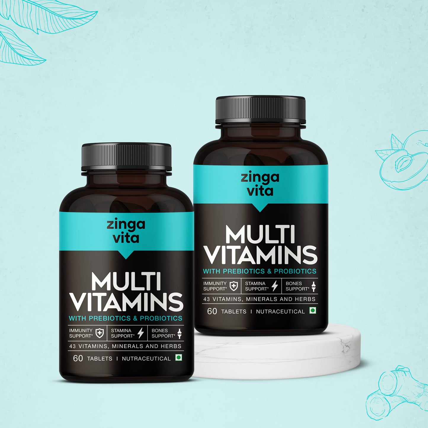 Multivitamins with Prebiotics & Probiotics