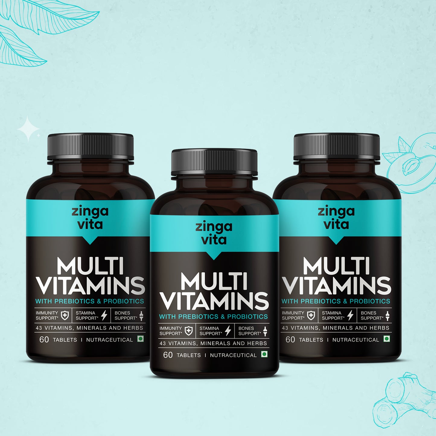 Multivitamins with Prebiotics & Probiotics