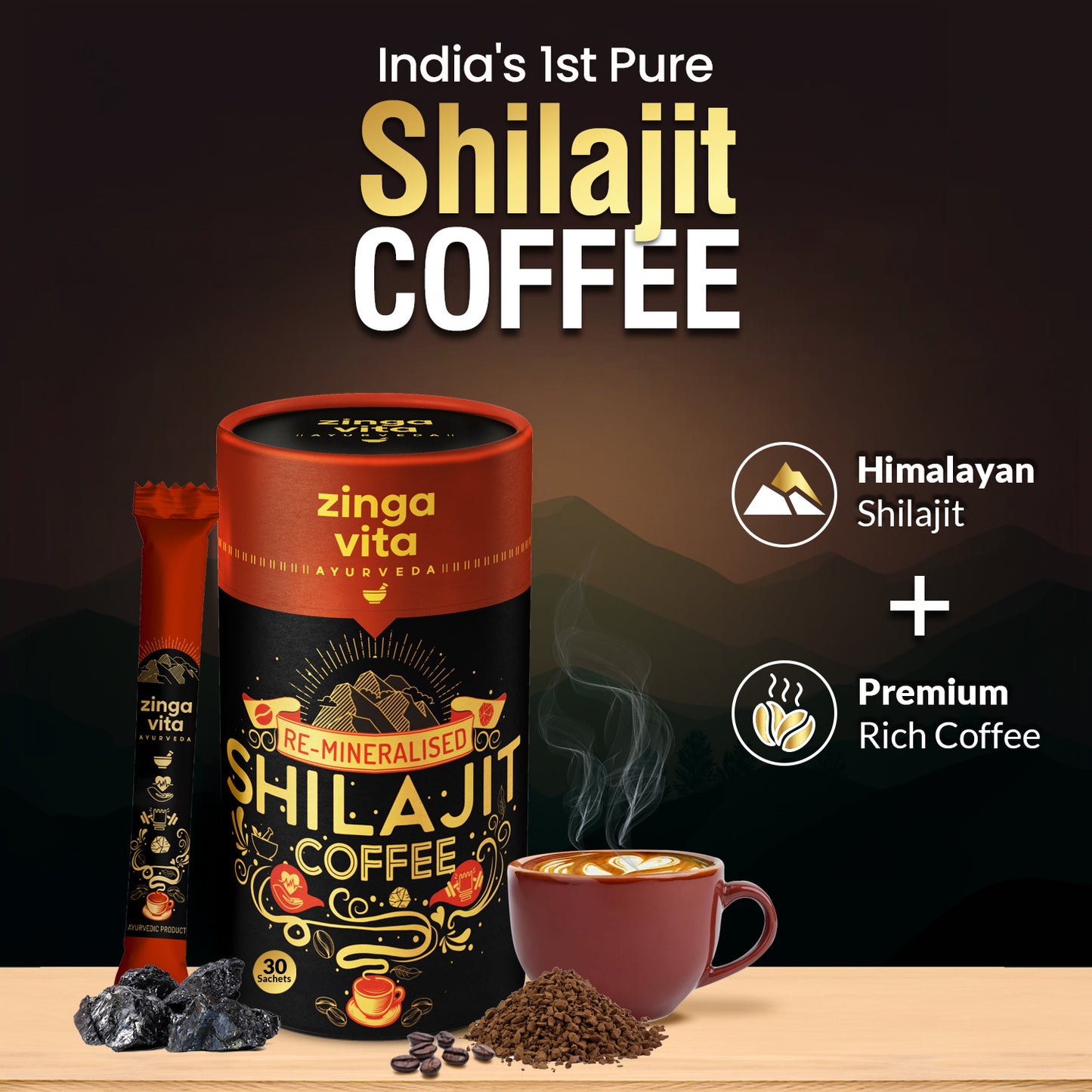 Re-mineralised Shilajit Coffee