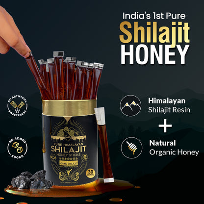 Pure Shilajit Honey Sticks